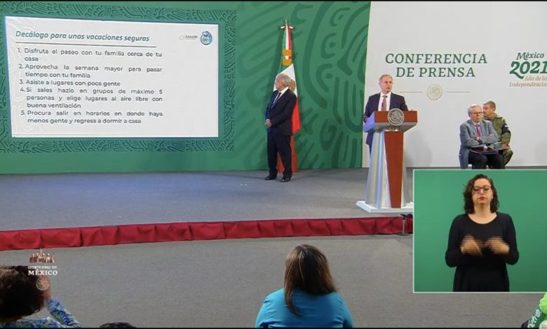 López-Gatell presenta decálogo para unas “vacaciones seguras” en Semana Santa