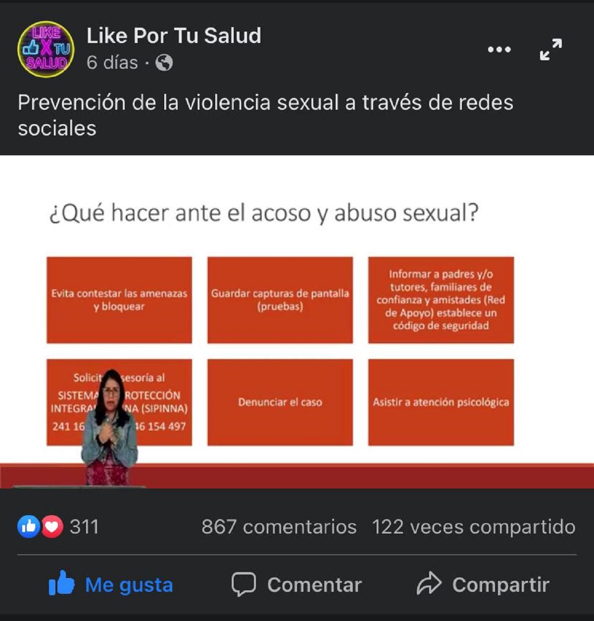 Realiza SESA sesión virtual sobre prevención de la violencia sexual en redes sociales