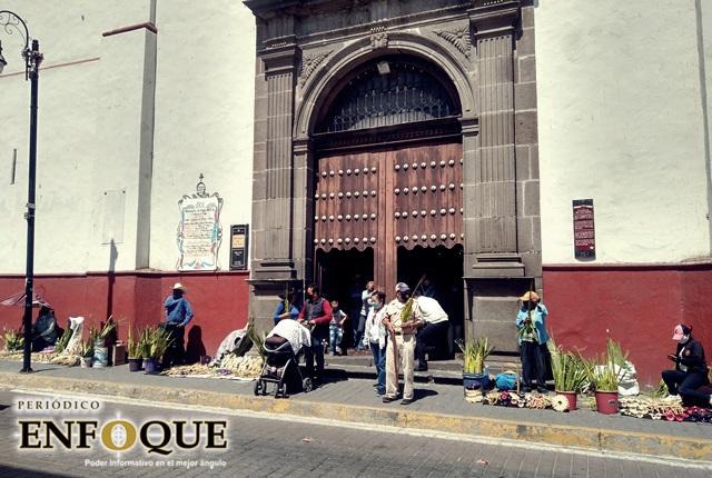 Celebran con medidas sanitarias Domingo de Ramos en Cholula