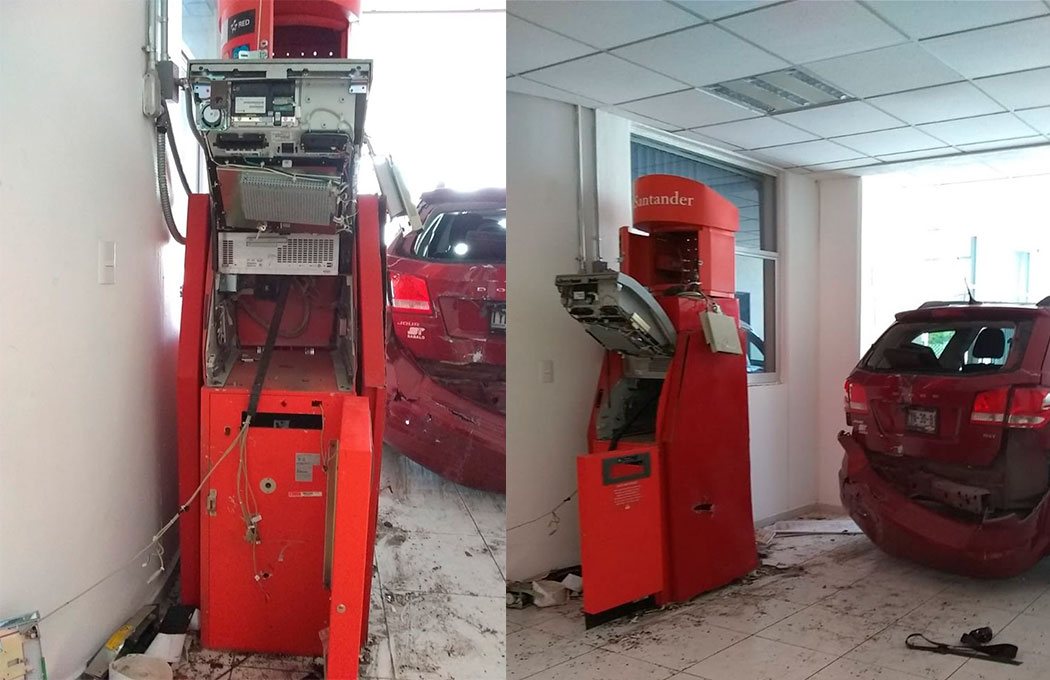 Grupo armado saquea cajero automático en Hospital Integral de Acatzingo