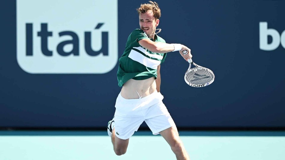Medvedev se clasifica a los cuartos de final del Masters 1000 de Miami. 