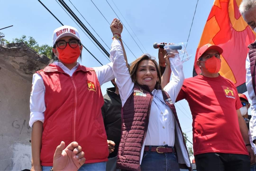 Recibe Scarlett Orea apoyo de Lorena Cuéllar en el Distrito 13