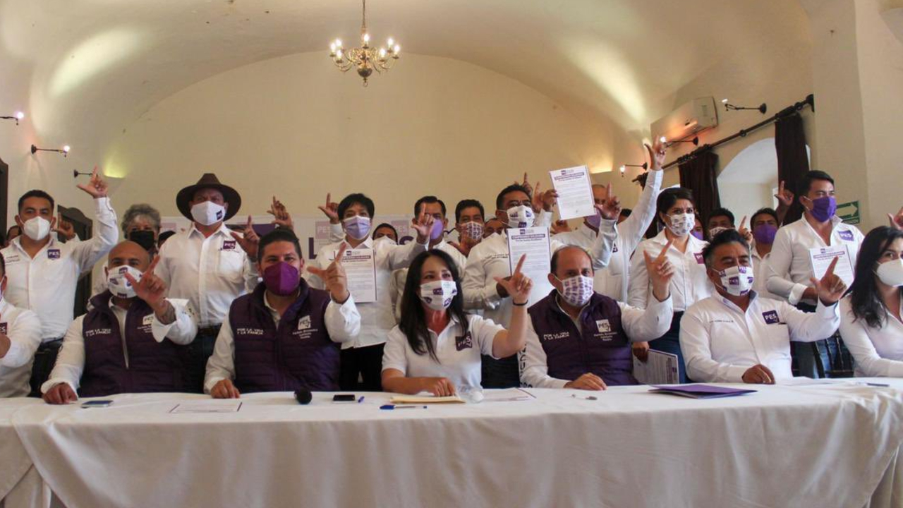 Candidatos a distintas alcaldías del PES Puebla se comprometen en una hipotética colaboración cercana con las distintas juntas auxiliares. 
