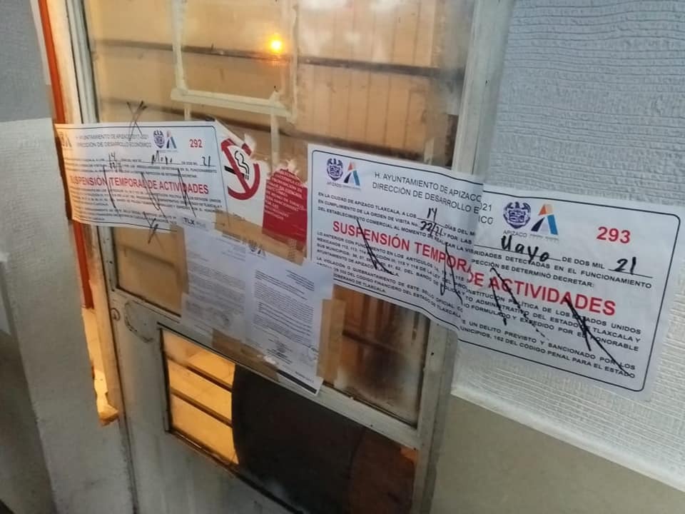 Clausuran oficinas de ATAH en Tlaxcala por operar sin licencia vigente