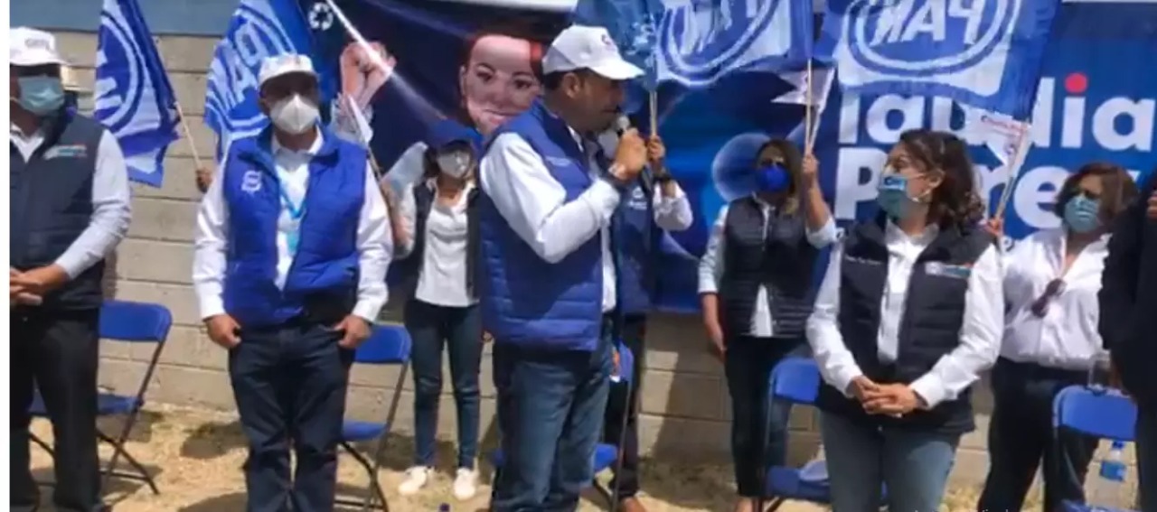 Candidatura de Claudia Pérez es respaldada por el dirigente nacional del PAN