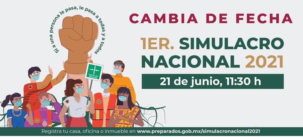 Reprograman primer simulacro nacional 2021: CEPC