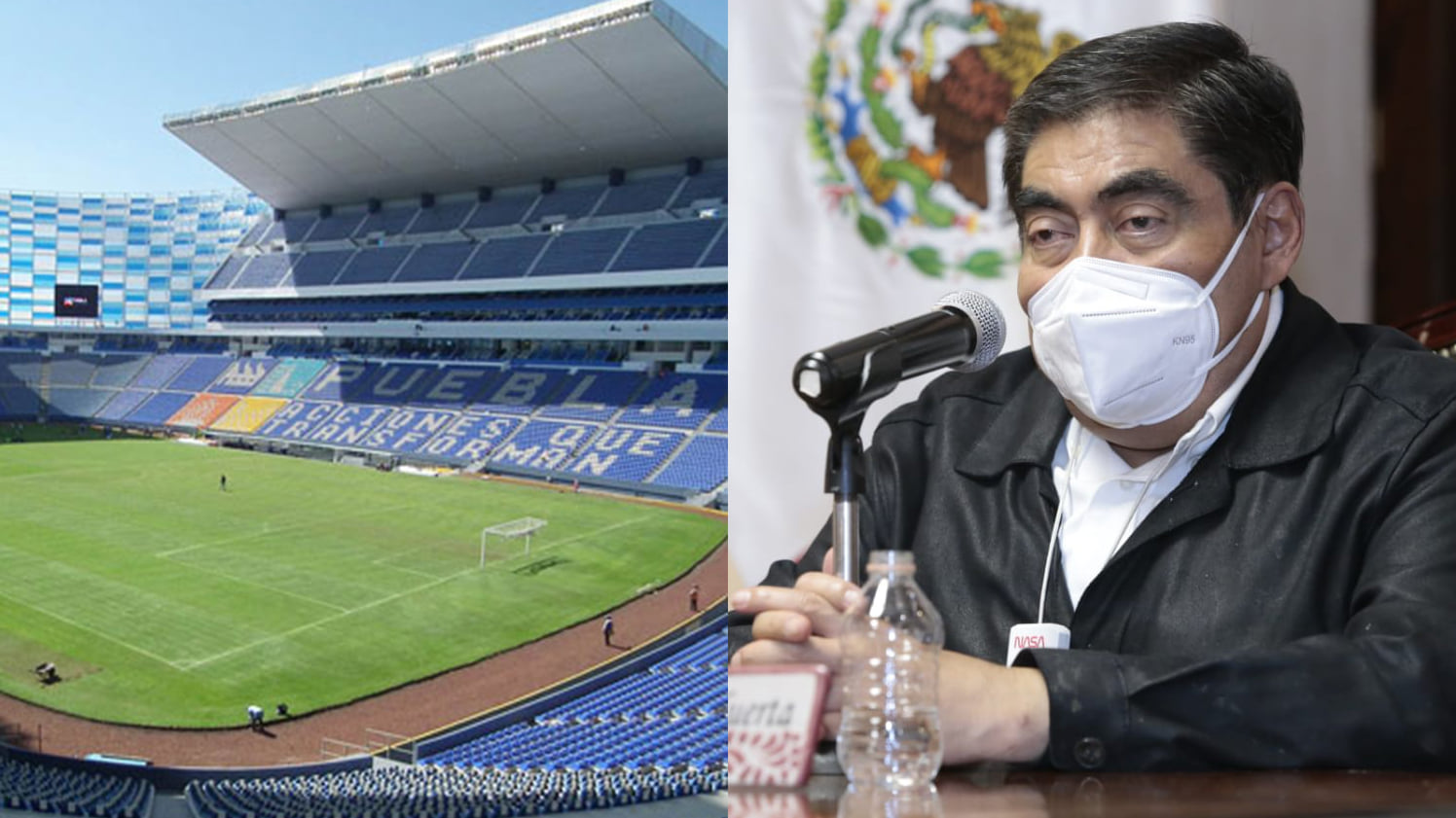 El gobernador Miguel Barbosa autorizó aumento de aforo en el Cuauhtémoc para las semifinales