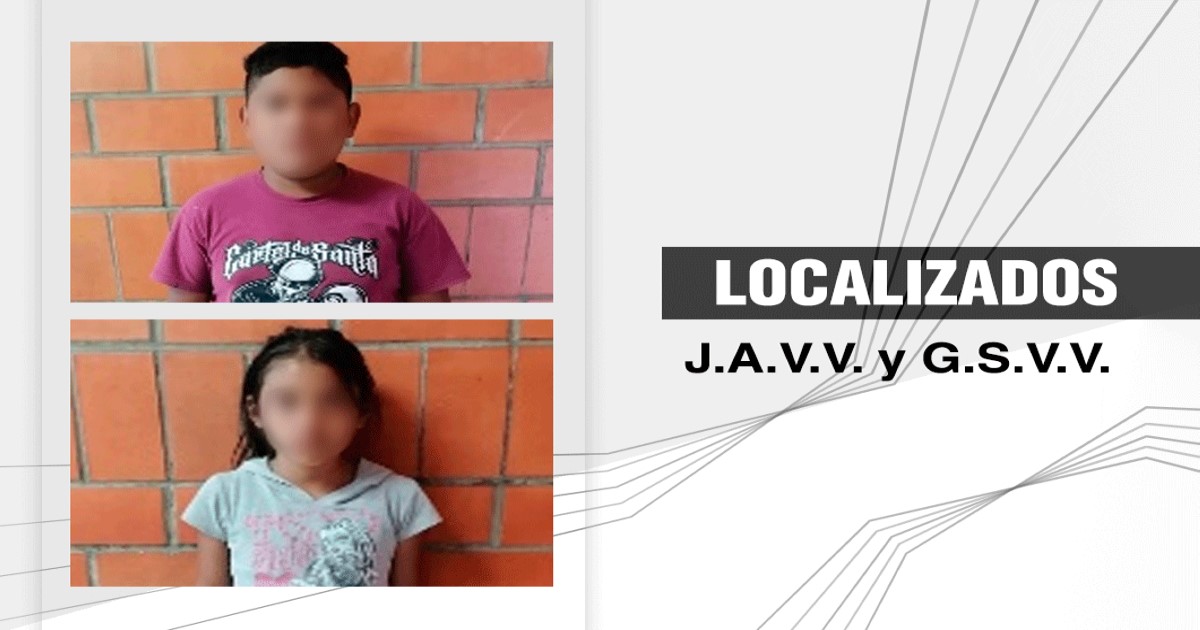 Ubica PGJE a dos menores de edad reportados como extraviados en Contla de Juan Cuamatzi