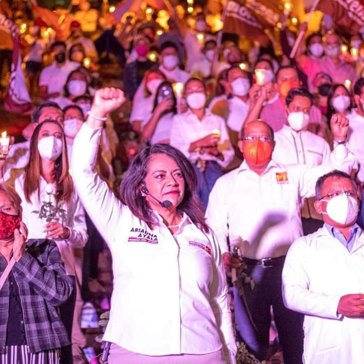 Ariadna Ayala regresa  hacer campaña para la presidencia municipal de Atlixco por Morena-PT