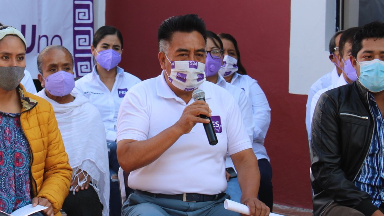 Adán Xicale candidato por la Alcaldía de San Andrés maneja como una de sus propuestas un aparente acceso de mayor calidad al Servicio de Agua Potable