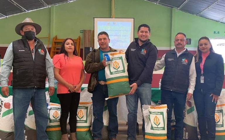 Gobierno de Atlangatepec entrega semilla certificada de maíz a los productores locales