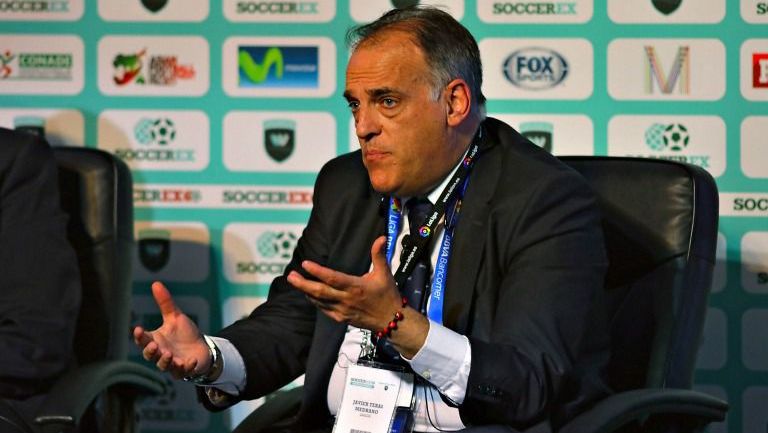 "Queremos que haya más jugadores mexicanos en España", pide Javier Tebas a la Liga MX