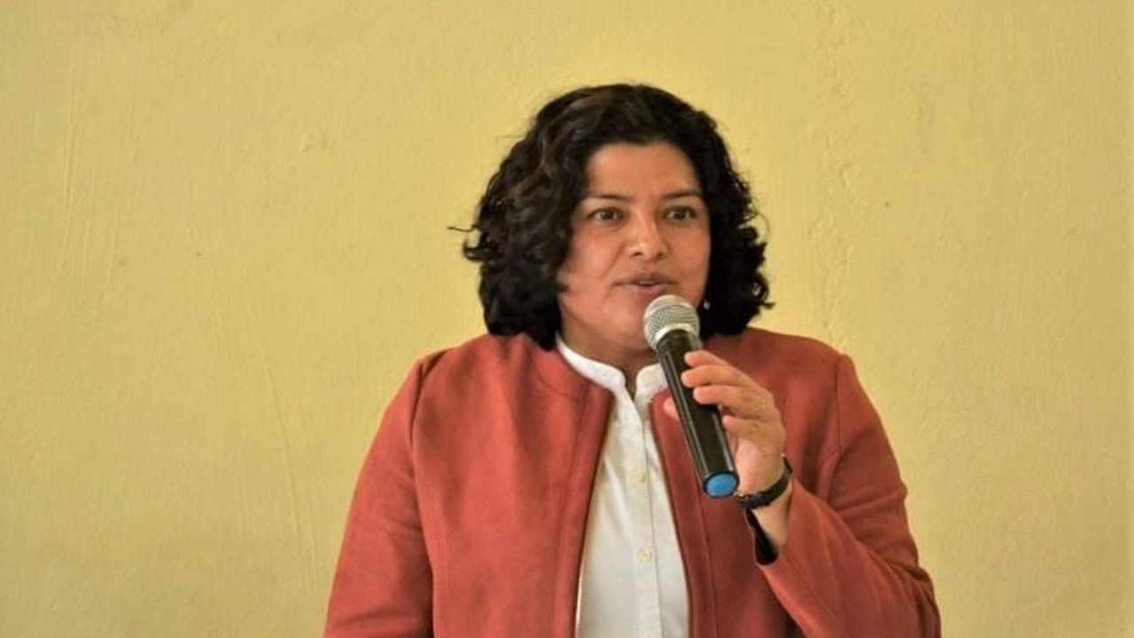 Karina Pérez Popoca mantuvo diálogos con distintos ejidatarios de San Andrés Cholula