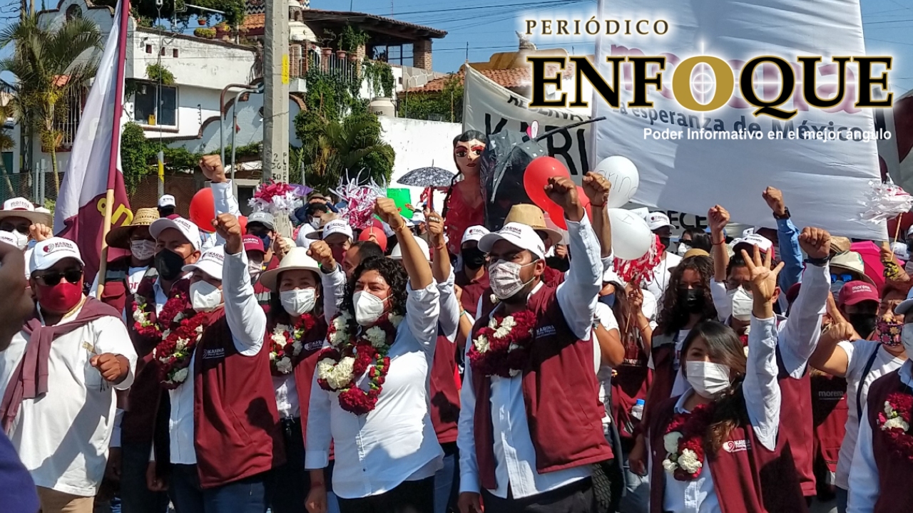 Karina Pérez Popoca, efectúa con gran apoyo popular sus eventos de cierre de campaña