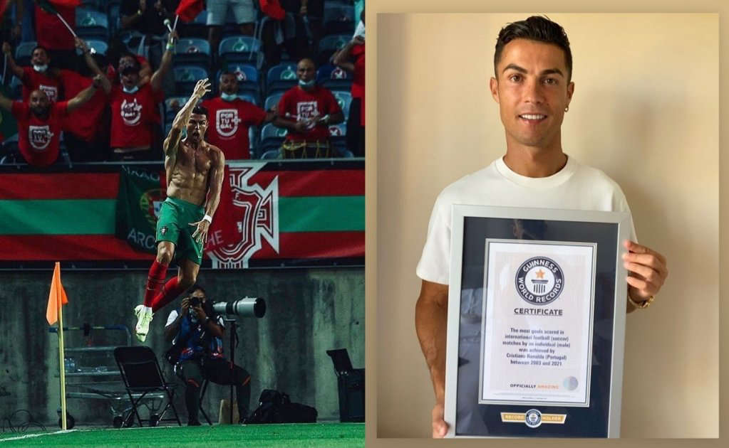 Cristiano Ronaldo recibe el reconocimiento de Récord Guiness tras completar 111 goles 