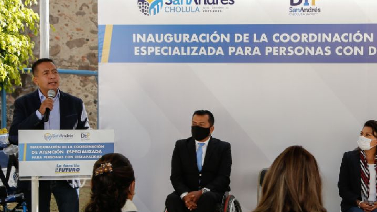 Ayuntamiento de San Andrés Cholula inaugura Coordinación de Atención Especializada para Personas con Discapacidad