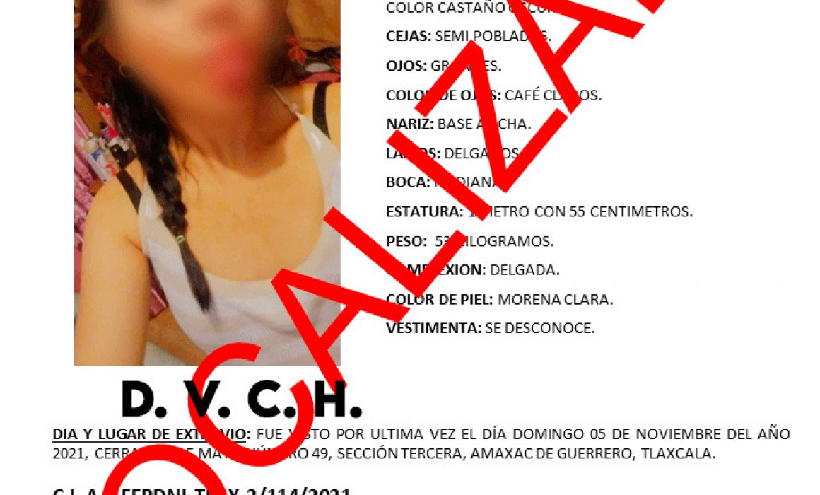 Localiza PGJE a mujer reportada como extraviada en Amaxac de Guerrero