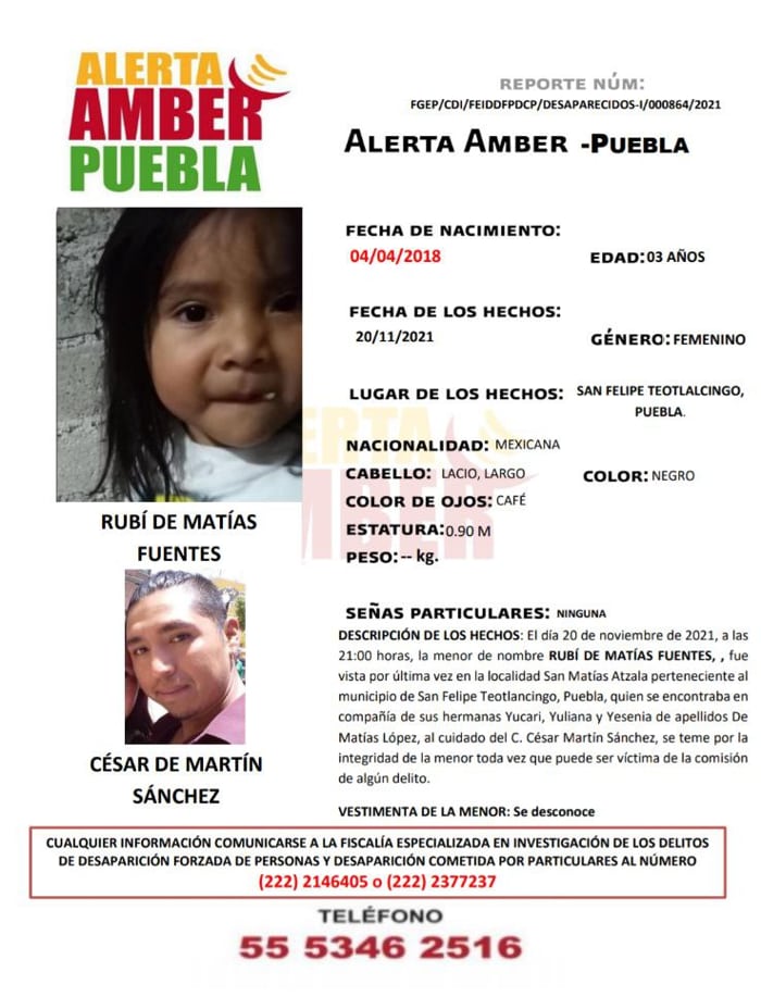 alerta amber rubi