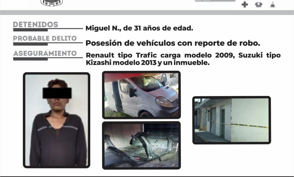 SSC Asegura en Teolocholco inmueble utilizado para ocultar vehículos robados