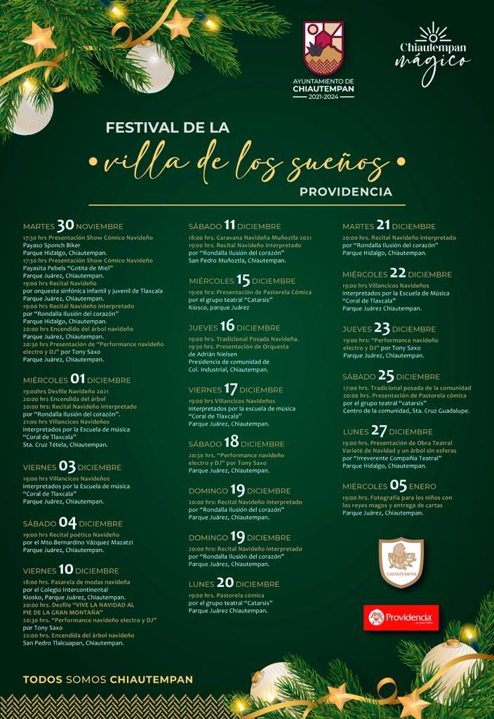 Inicia el ‘Festival de la Villa de los Sueños’ en Chiautempan