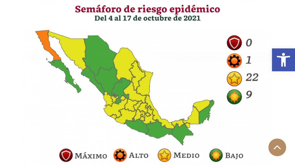 Mantiene Secretaría de Salud Federal a Tlaxcala en semáforo epidemiológico amarillo