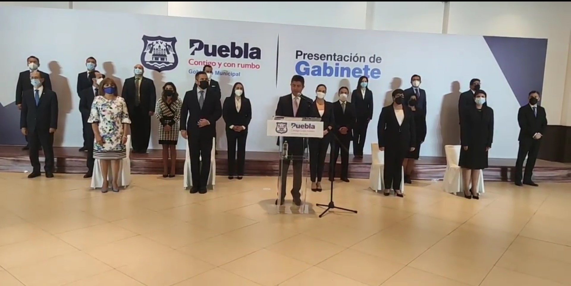 Eduardo Rivera presenta su gabinete de gobierno
