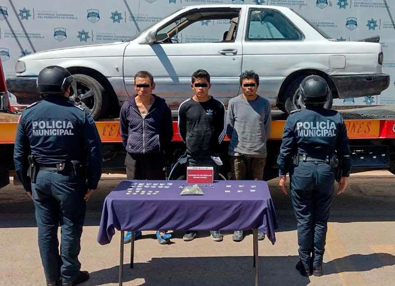 Atrapan a banda dedicada al robo de autos; operaba en la ciudad de puebla