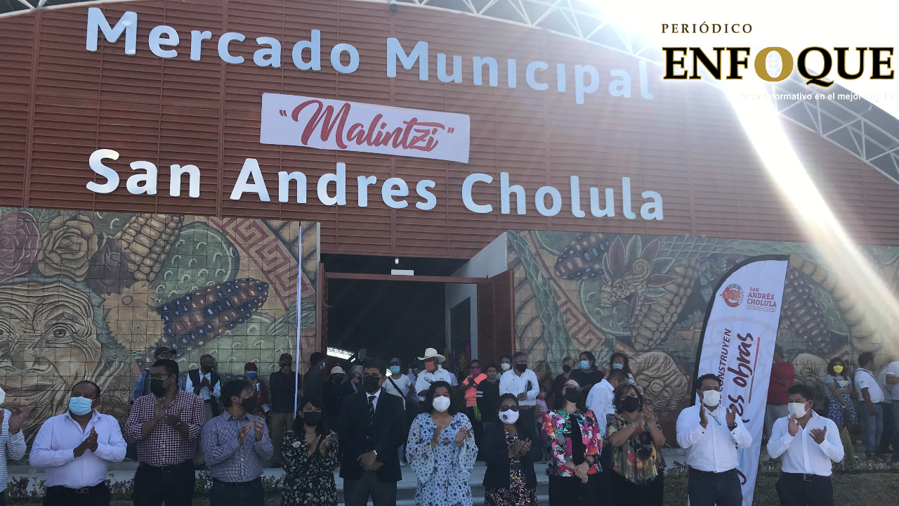 En el último día de administración el Ayuntamiento de San Andrés Cholula hizo entrega del Mercado Municipal