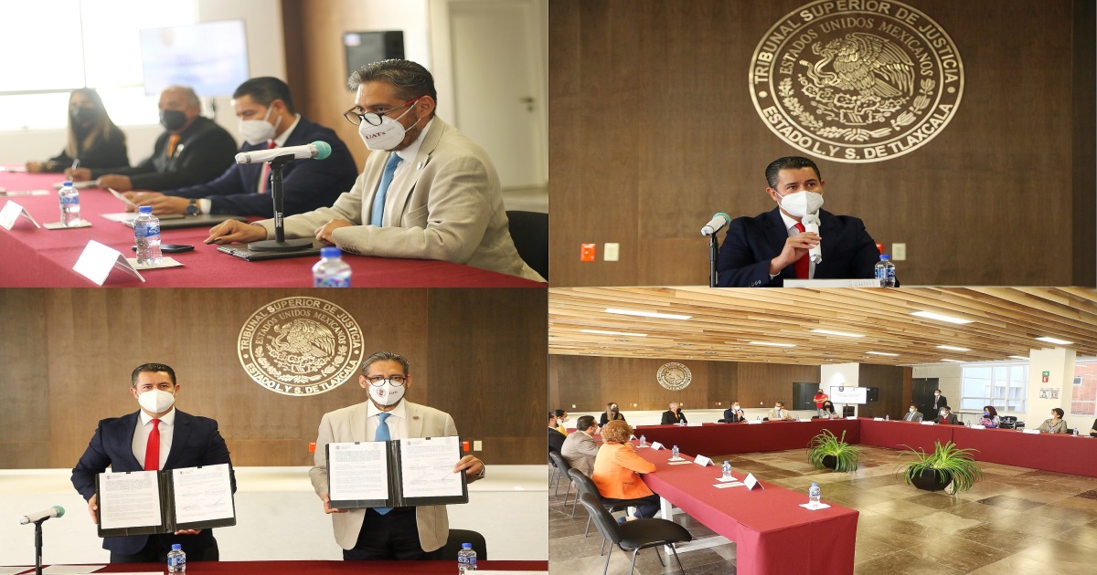 Acuerdan UATx y Poder Judicial continuar con el trabajo interinstitucional