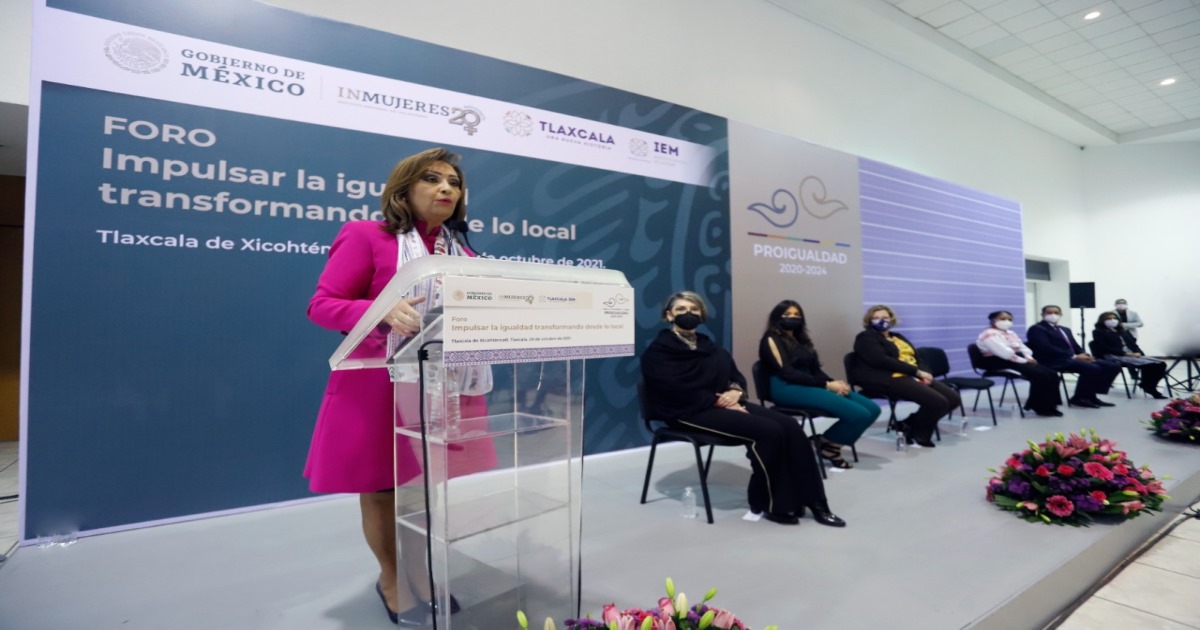Lorena Cuéllar inauguró el foro “impulsar la igualdad transformando desde lo local”, organizado por el INMUJERES