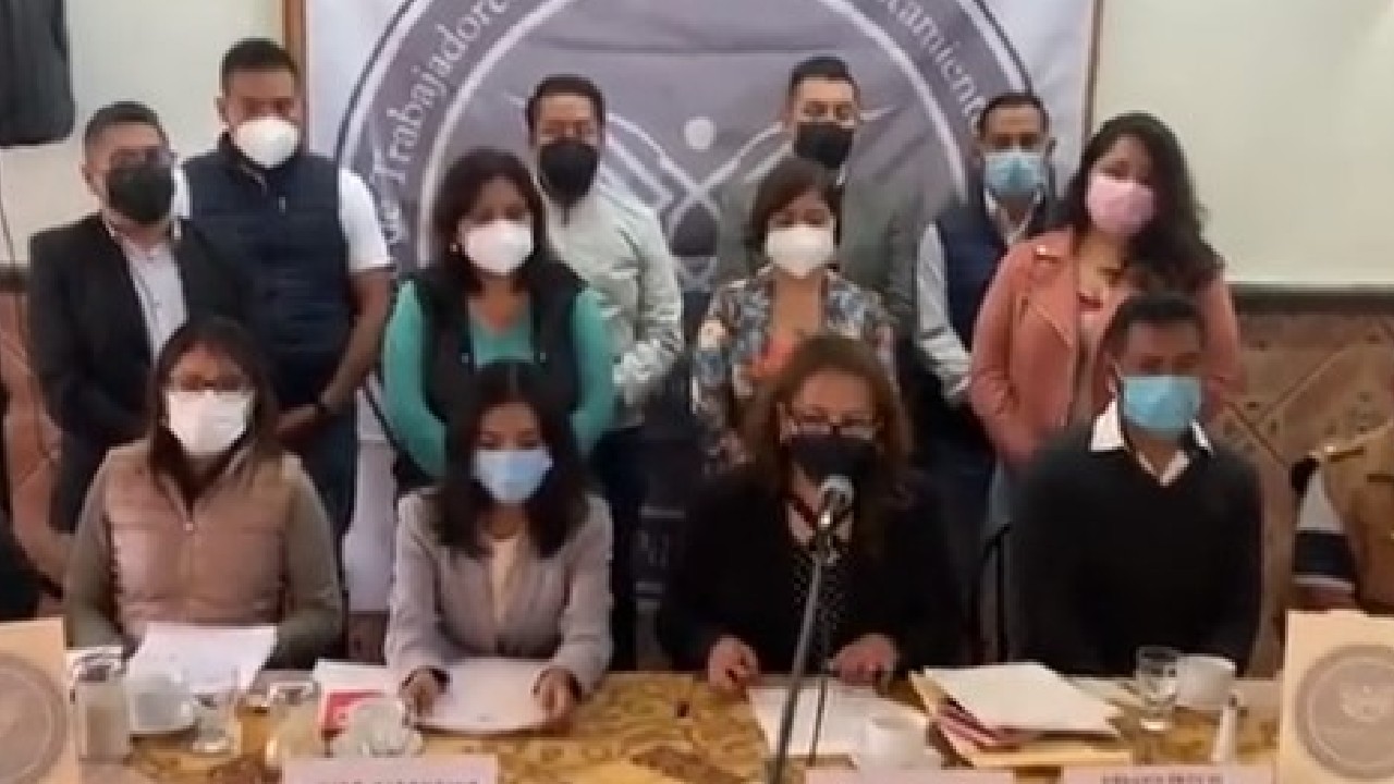 Miembros del Sindicato del Ayuntamiento de Cuautlancingo amenazan a la dirigencia municipal con un posible paro de labores 