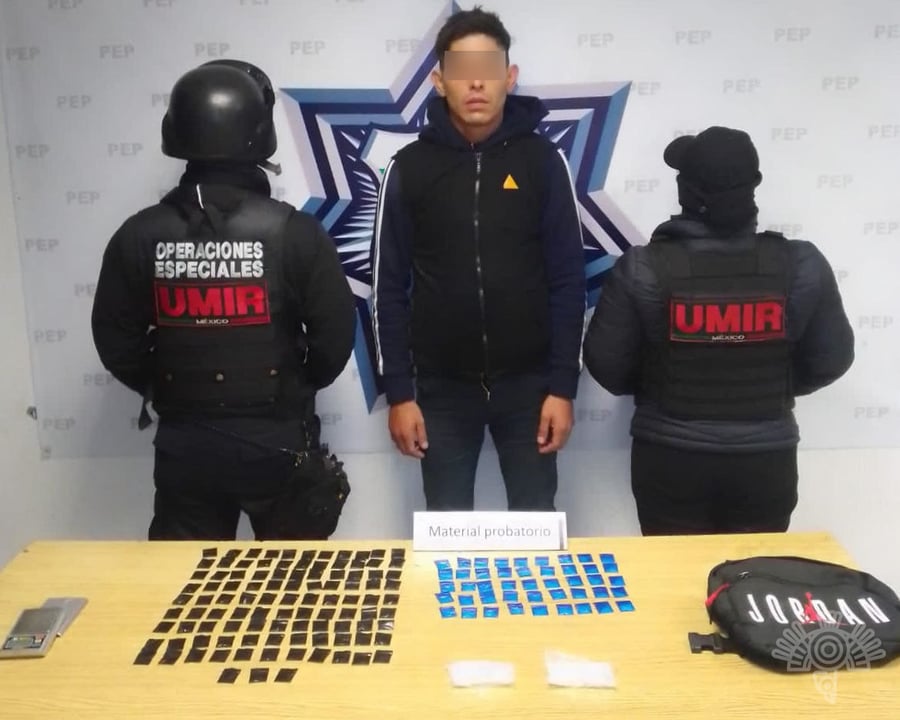 Capturan a "El chilango" relacionado a asaltos, robo de auto y narcomenudeo en Cuautlancingo
