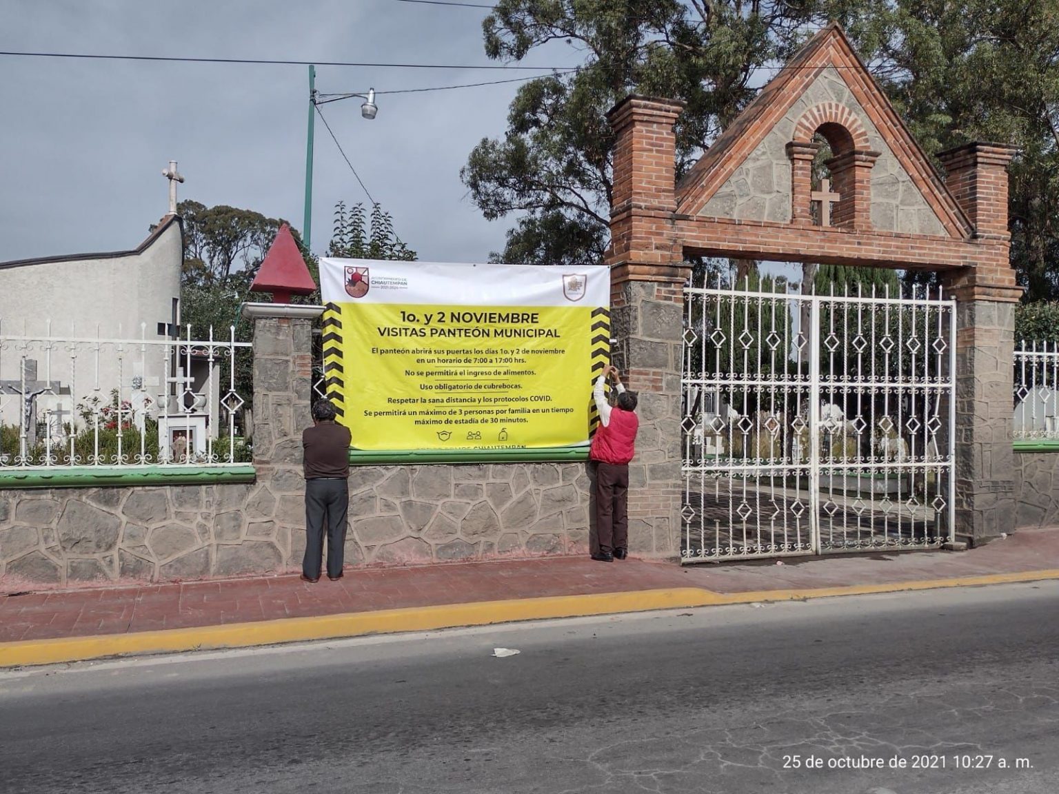 El panteón municipal de Chiautempan “El Carmen” este 1 y 2 de noviembre mantendrá sus puertas abiertas a sus visitantes