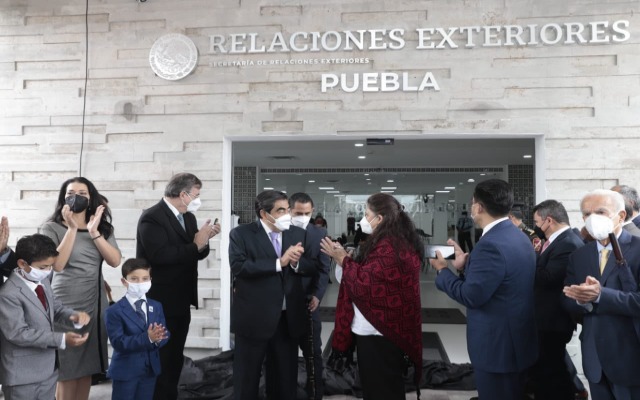 Inauguran nuevas oficinas de Relaciones exteriores en Puebla con inversión privada de 25 MDP