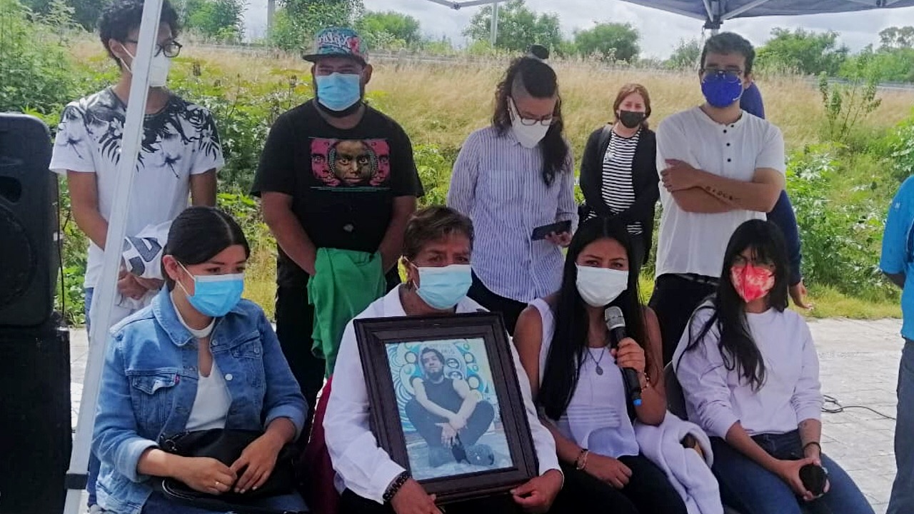 Familiares de Juan Carlos Portillo se manifestaron afuera de la Casa de Justicia de Cholula  