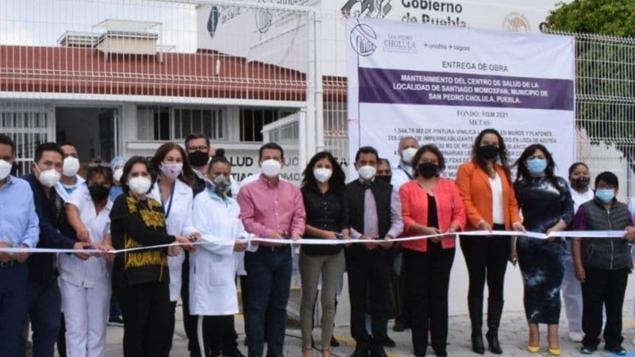Ayuntamiento de San Pedro Cholula hizo entrega de rehabilitaciones en materia de infraestructura sanitaria 