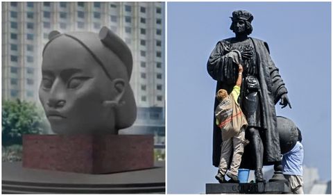"¡Una auténtica burrada!"; español se vuelve viral tras criticar cambio de estatua de Colón 