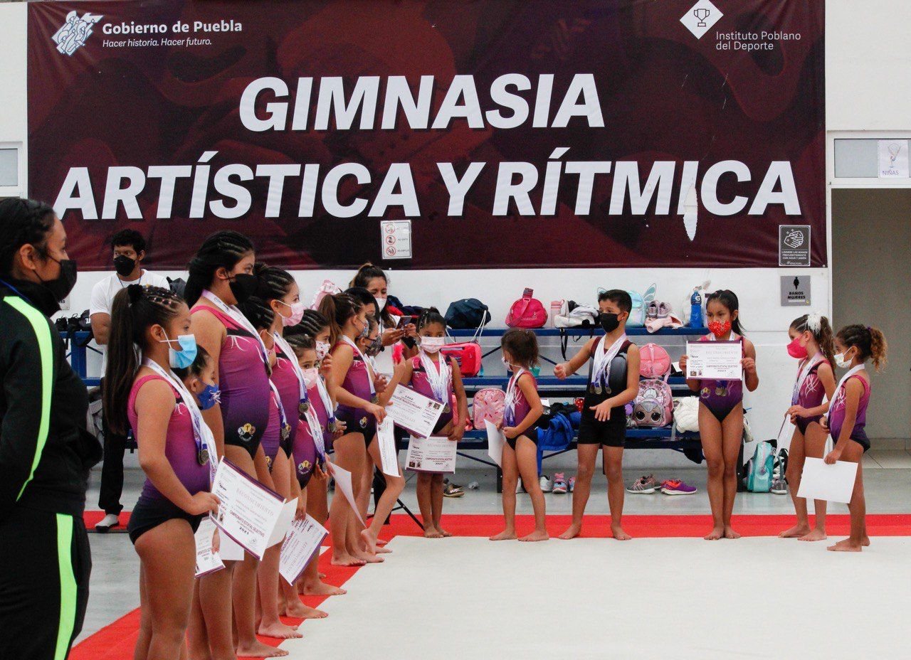 Cien gimnastas poblanos compitieron en el Selectivo Estatal rumbo al Campeonato Regional