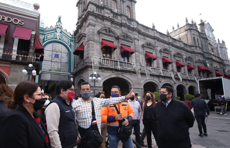 Últimos detalles; ayuntamiento de Puebla por concluir preparativos para los festejos patrios