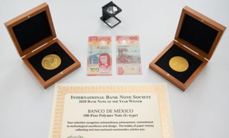 Nuevo billete de 100 pesos es reconocido como el “más bello del mundo en 2020”