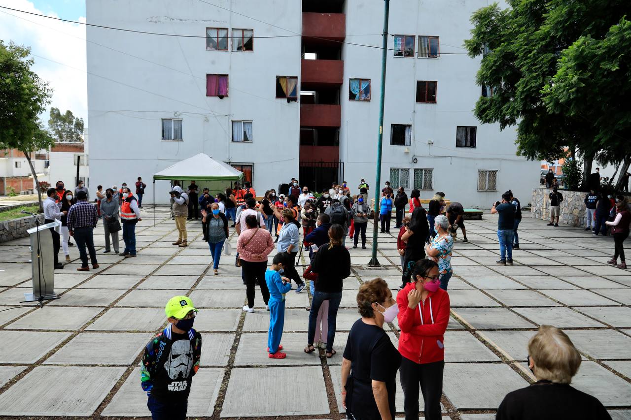 Entregan sistema de multialertamiento en la unidad habitacional La Margarita