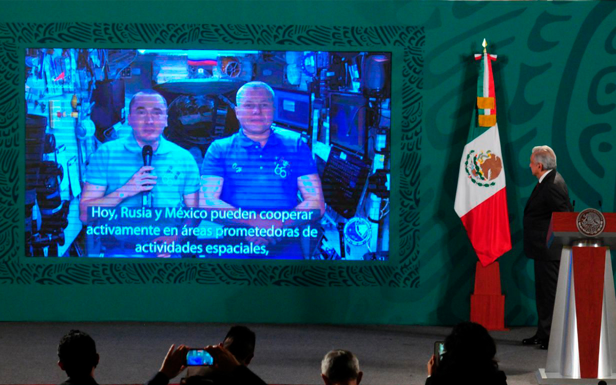 Rusia felicita a México desde el espacio por aniversario de independencia 