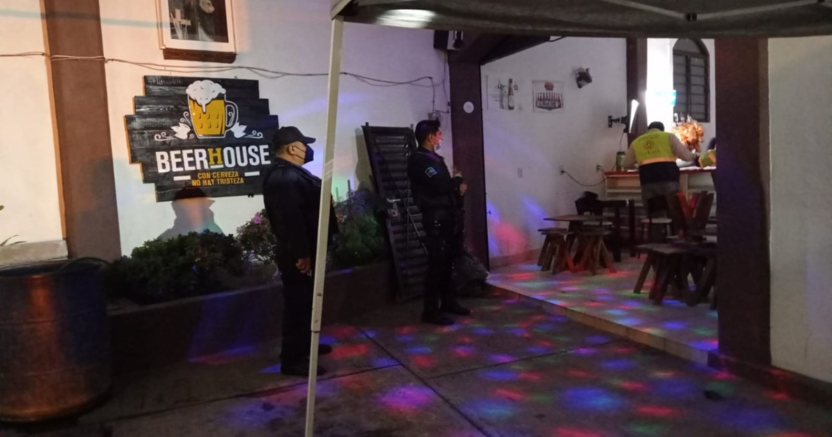 En operativo interinstitucional, autoridades suspendieron bares, antros y fiestas particulares