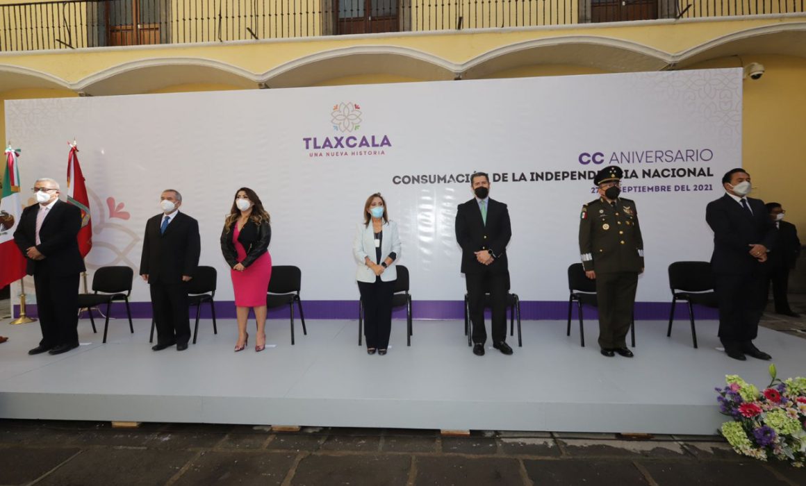 Gobernadora Lorena Cuéllar encabezó acto conmemorativo del Bicentenario de la consumación de la Independencia de México