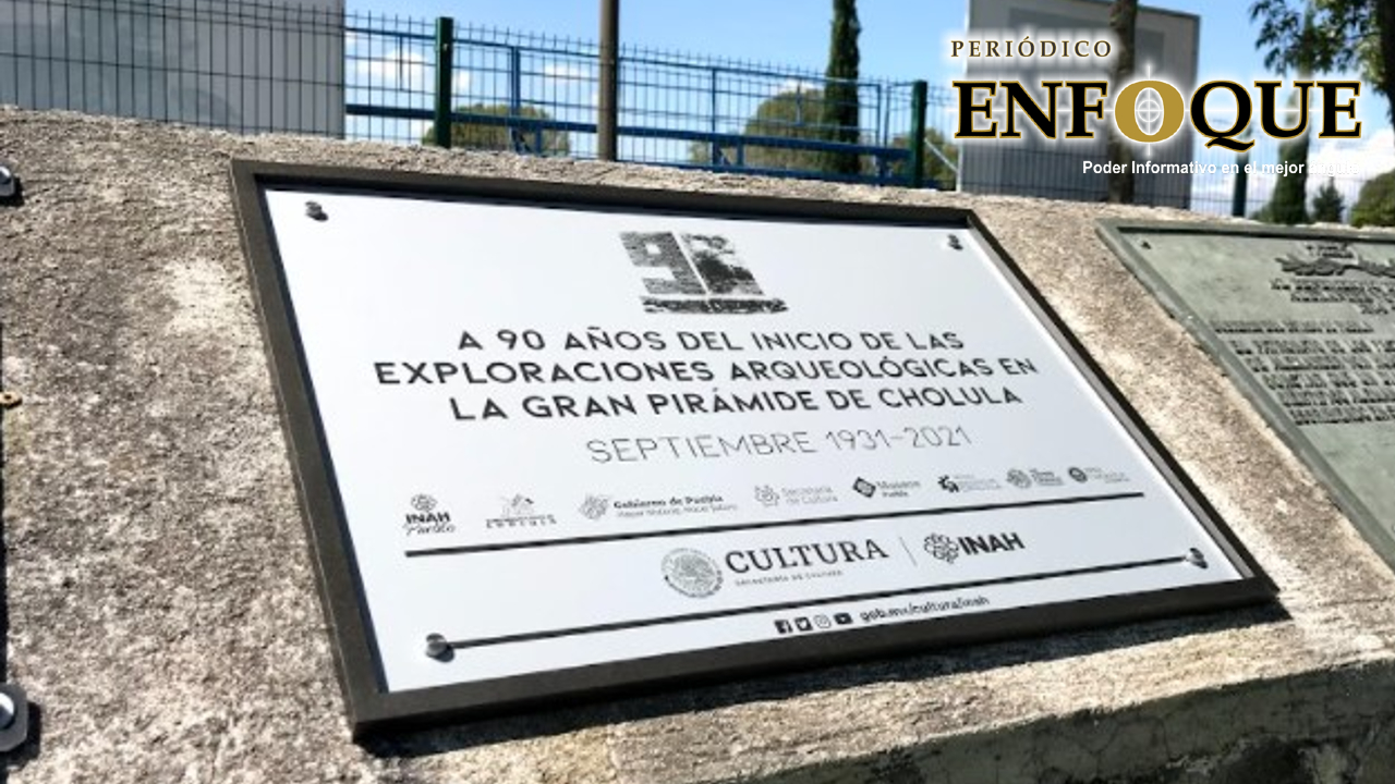 Ayuntamientos de San Pedro y San Andrés Cholula conmemoraron el 90 aniversario del inicio de las exploraciones de la Gran Pirámide