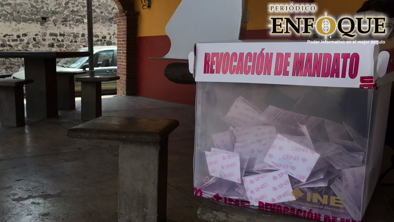 Con baja afluencia se efectúa la Consulta de Revocación de Mandato en Cholula 