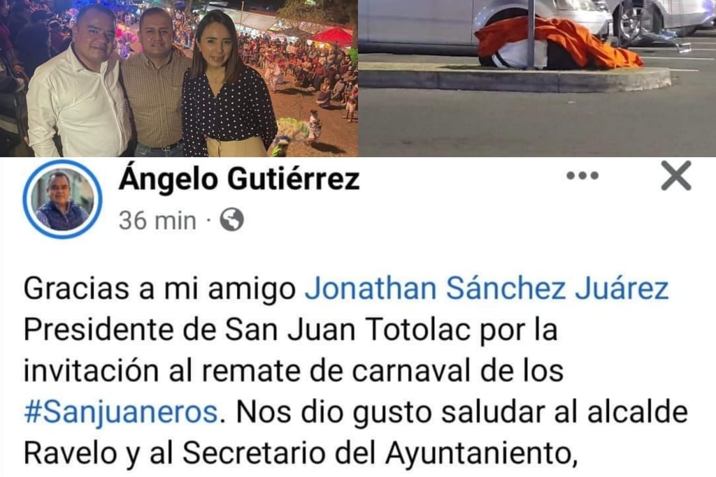 Mientras Angelo Gutiérrez disfruta del carnaval, asesinan a guardia durante asalto en Apetatitlán