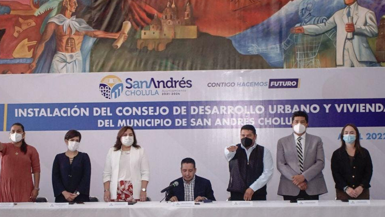 Instalan en San Andrés Cholula el Consejo de Desarrollo Urbano y Vivienda del Municipio