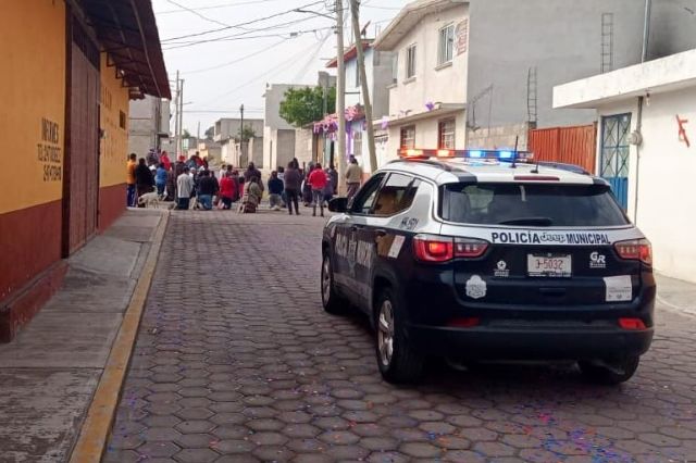 En Huamantla se lleva a cabo operativo de seguridad durante las celebraciones religiosas