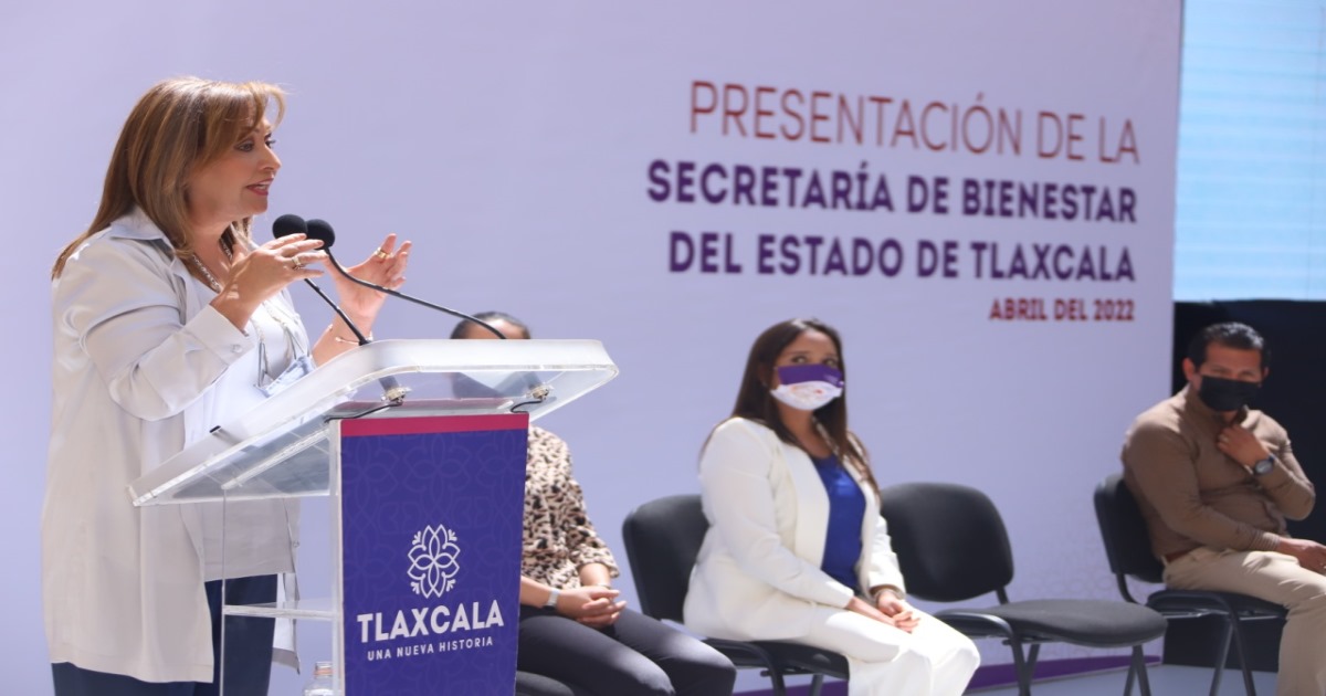 Encabeza gobernadora Lorena Cuéllar presentación de Secretaría de Bienestar del Estado de Tlaxcala